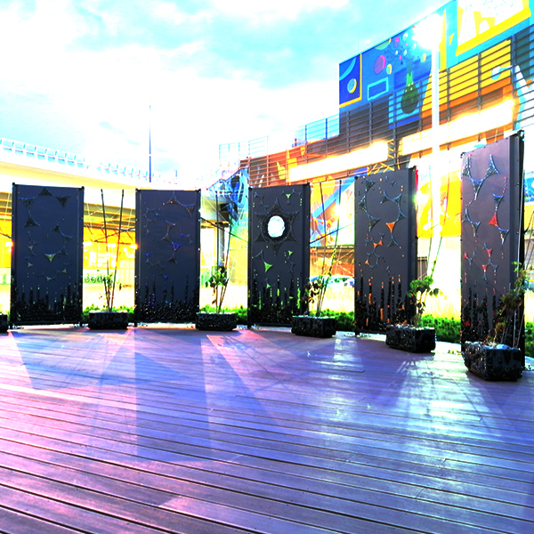 Instalacje przestrzenne-Ogrody-Elewacje